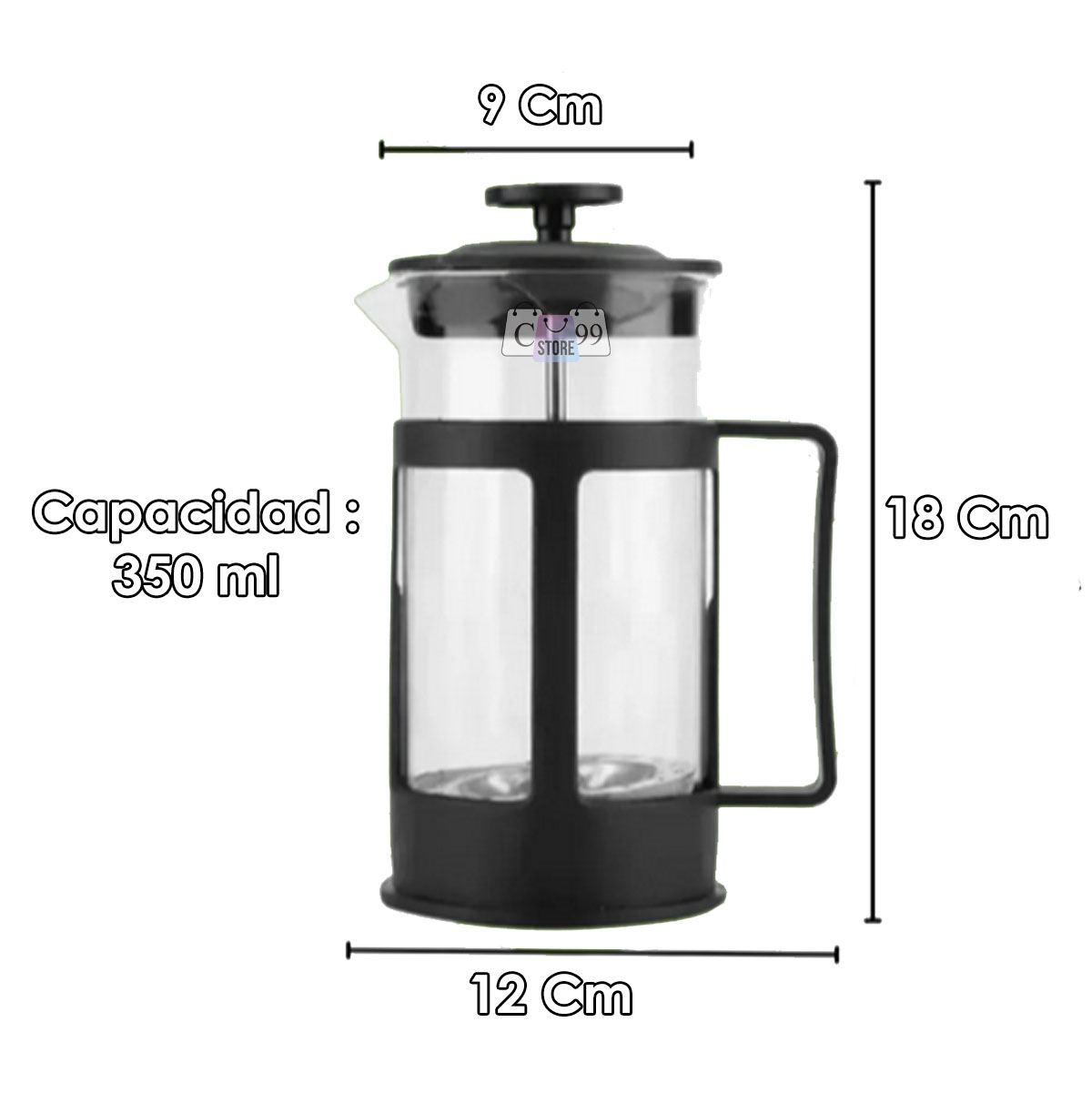 Miniatura 3 de Cafetera Francesa Expreso Manual De 350